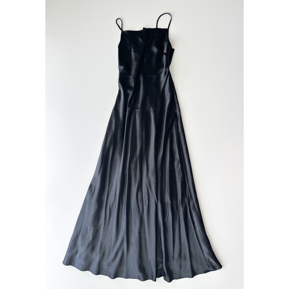 Birdy Grey Black Satin Bridesmaid Dress